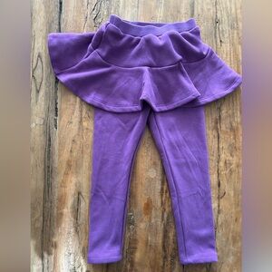 Fleece-lined leggings with skirt